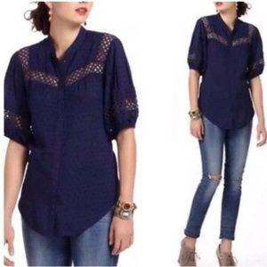 Anthropologie x edme and esyllte cutout top